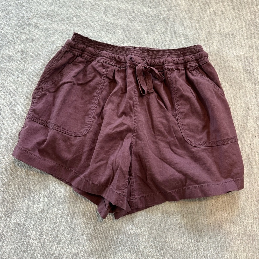 Market & Spruce Women’s Drawstring “Plum” Shorts - Size M